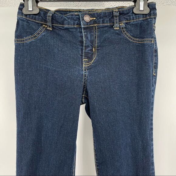 Cat & Jack Girl’s Straight Leg Super Stretch Dark Wash Denim Jeans Size 12 - Picture 3 of 16